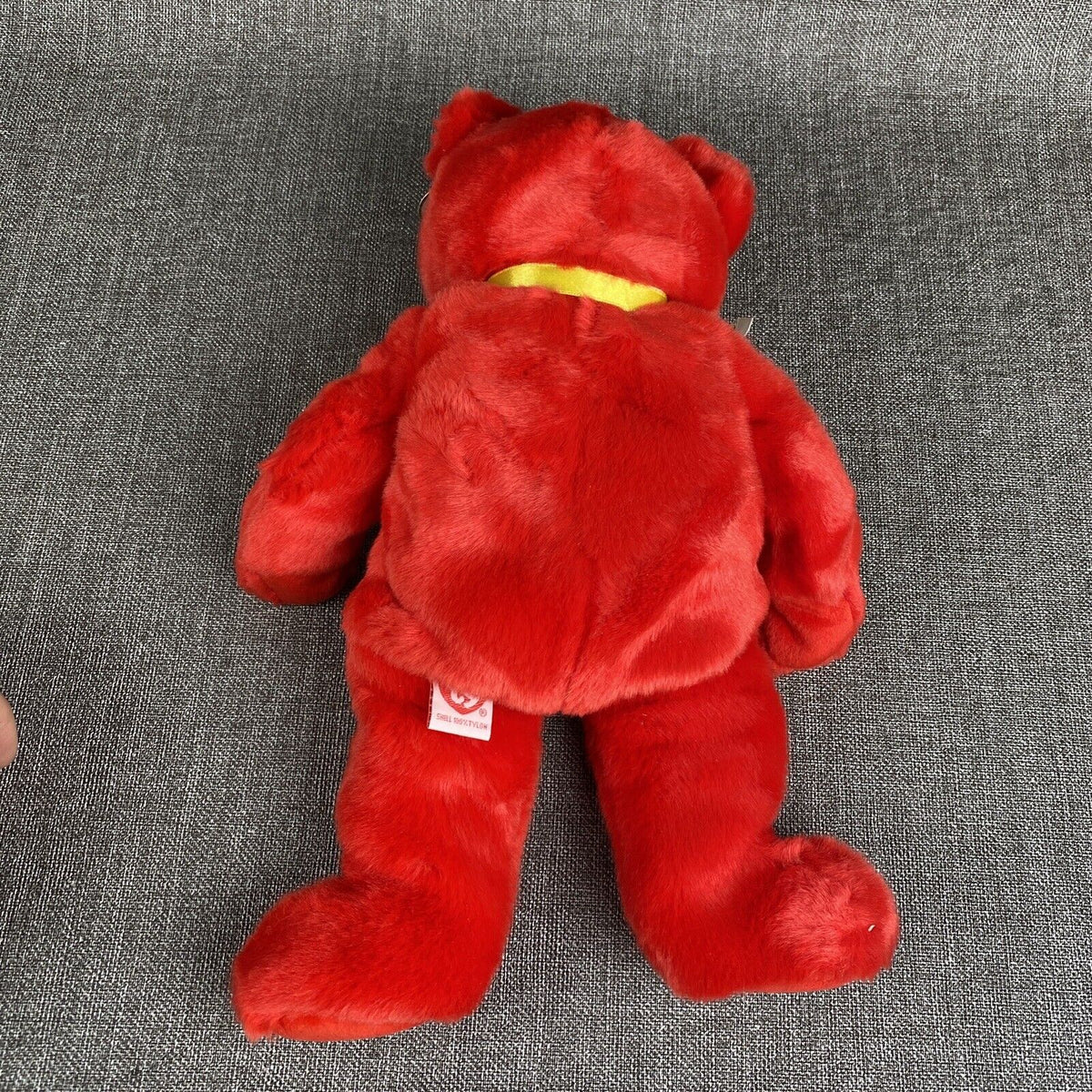 TY Beanie Buddies Collection - Osito 13" RED Teddy Bear Plush EXCELLENT