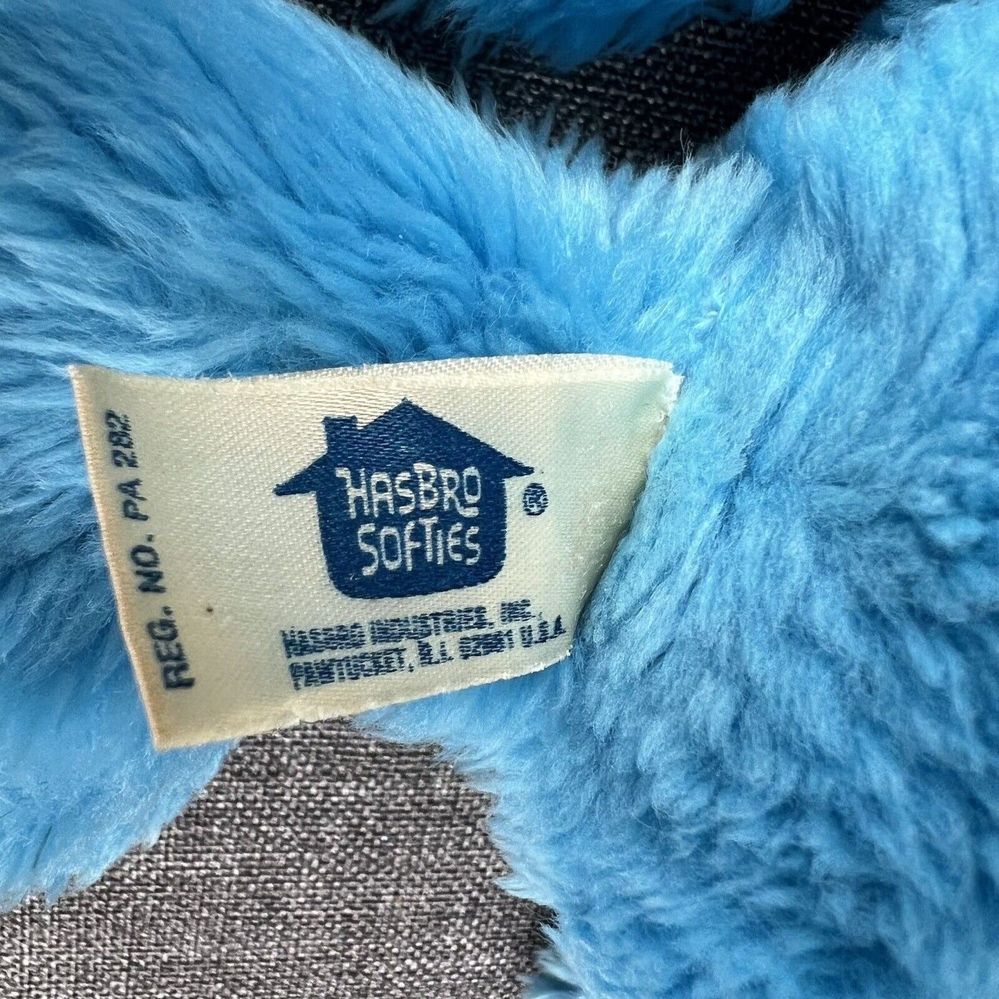 Vintage Hasbro Softies Cookie Monster Sesame Street 12" Rattle