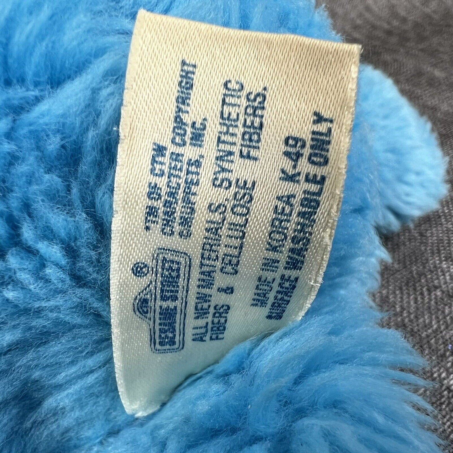 Vintage Hasbro Softies Cookie Monster Sesame Street 12" Rattle