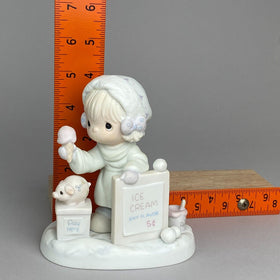 Precious Moments by Enesco Figurine "Wishing You a Yummy Christmas" Vintage