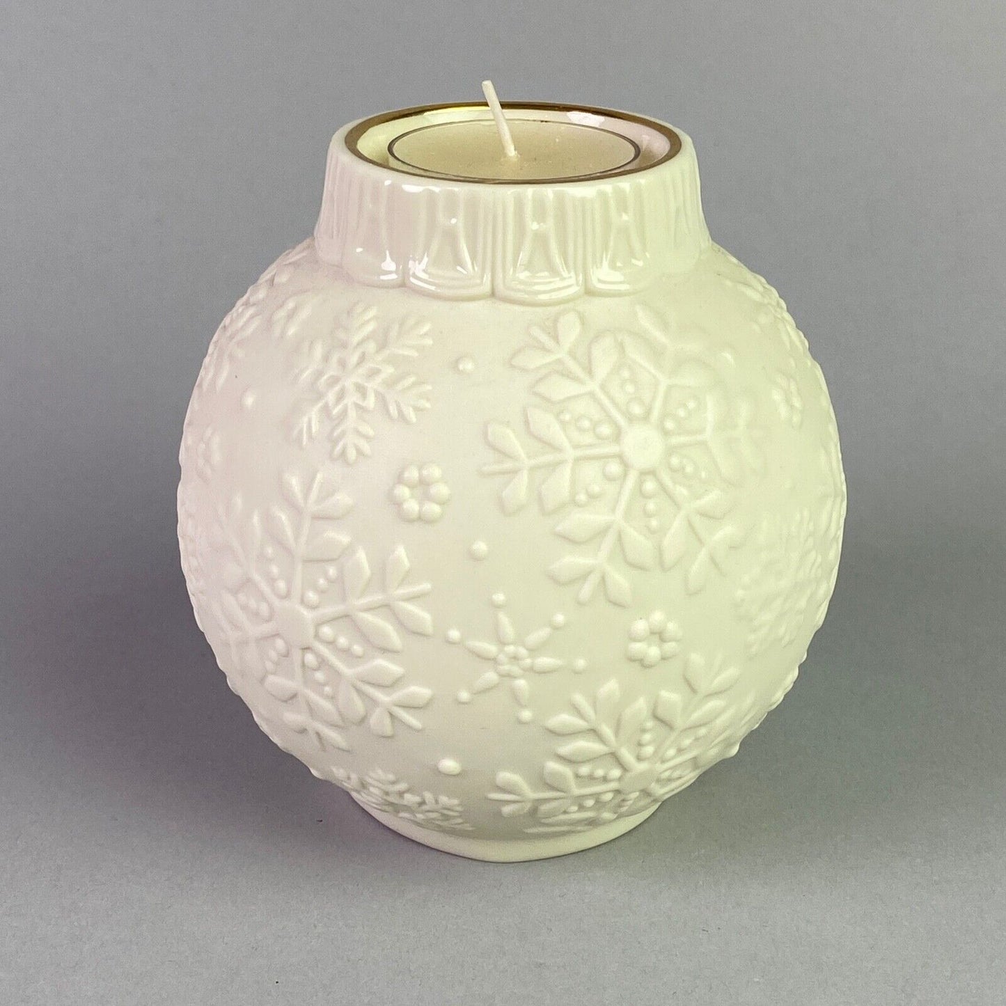 Lenox Ornament Glow Snowflake Votive Candle Holder 4.5" Tall