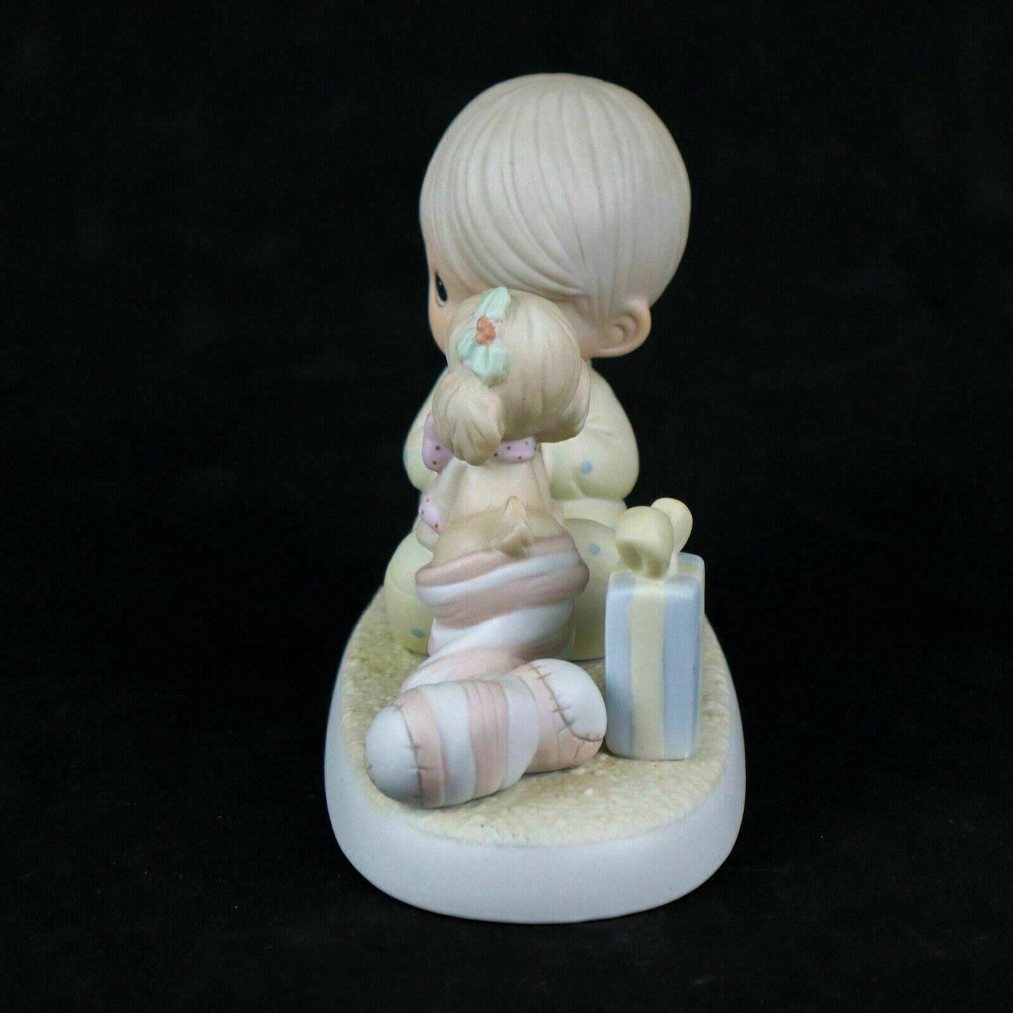 4.5" Precious Moment 'The Greatest Gift is a Friend' 1987 w/Flower Symbol