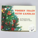 Vintage Hand-Painted Wooden Merry Christmas Train w/Candle holders USA