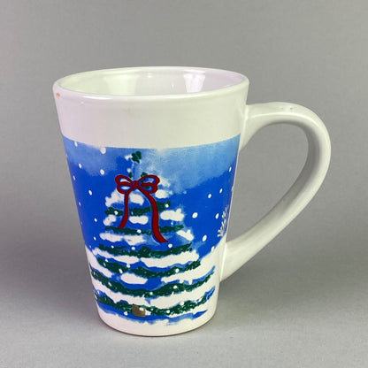 Royal Norfolk Christmas Mug Snowy Tree House (Christmas Tree)