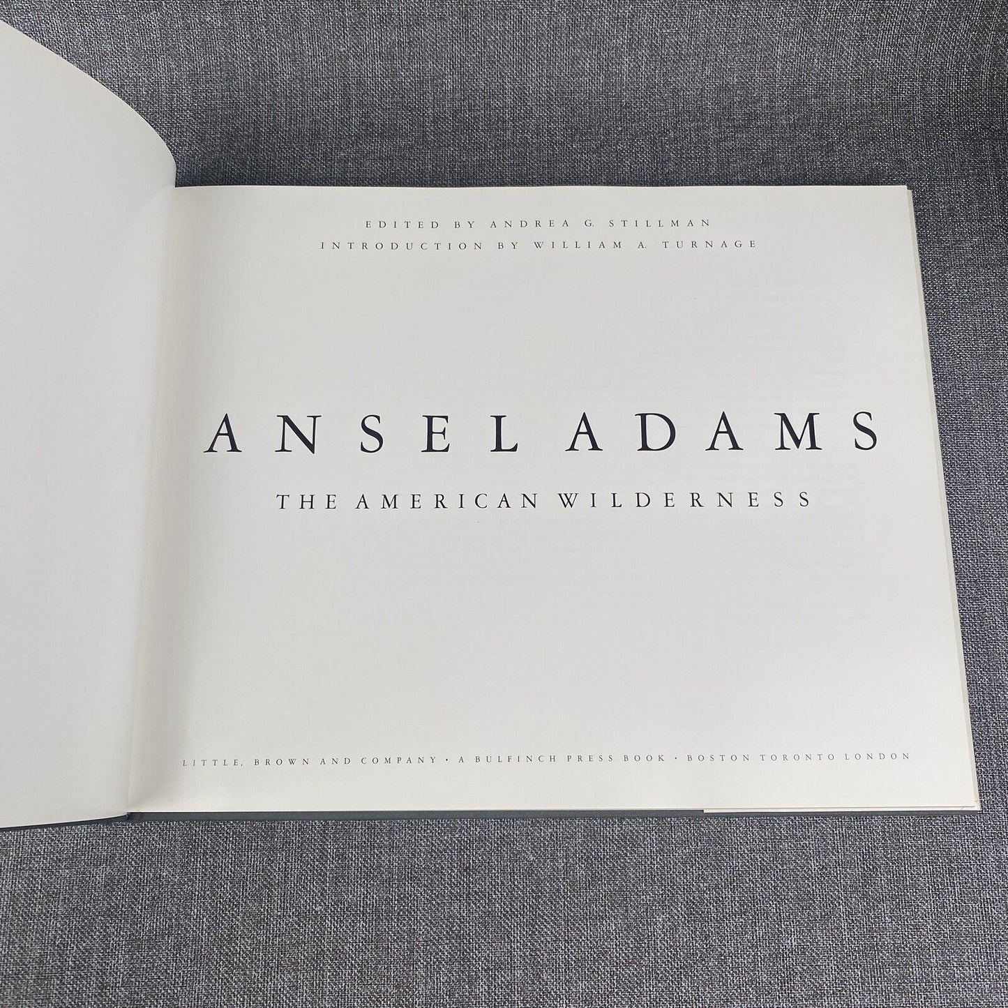 Ansel Adams The American Wilderness First Edition, 1990, Coffee Table Book READ