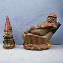 Vintage Lot of 2 Tom Clark Gnome IVAN Signed Figurine Mulligan Golf & Small