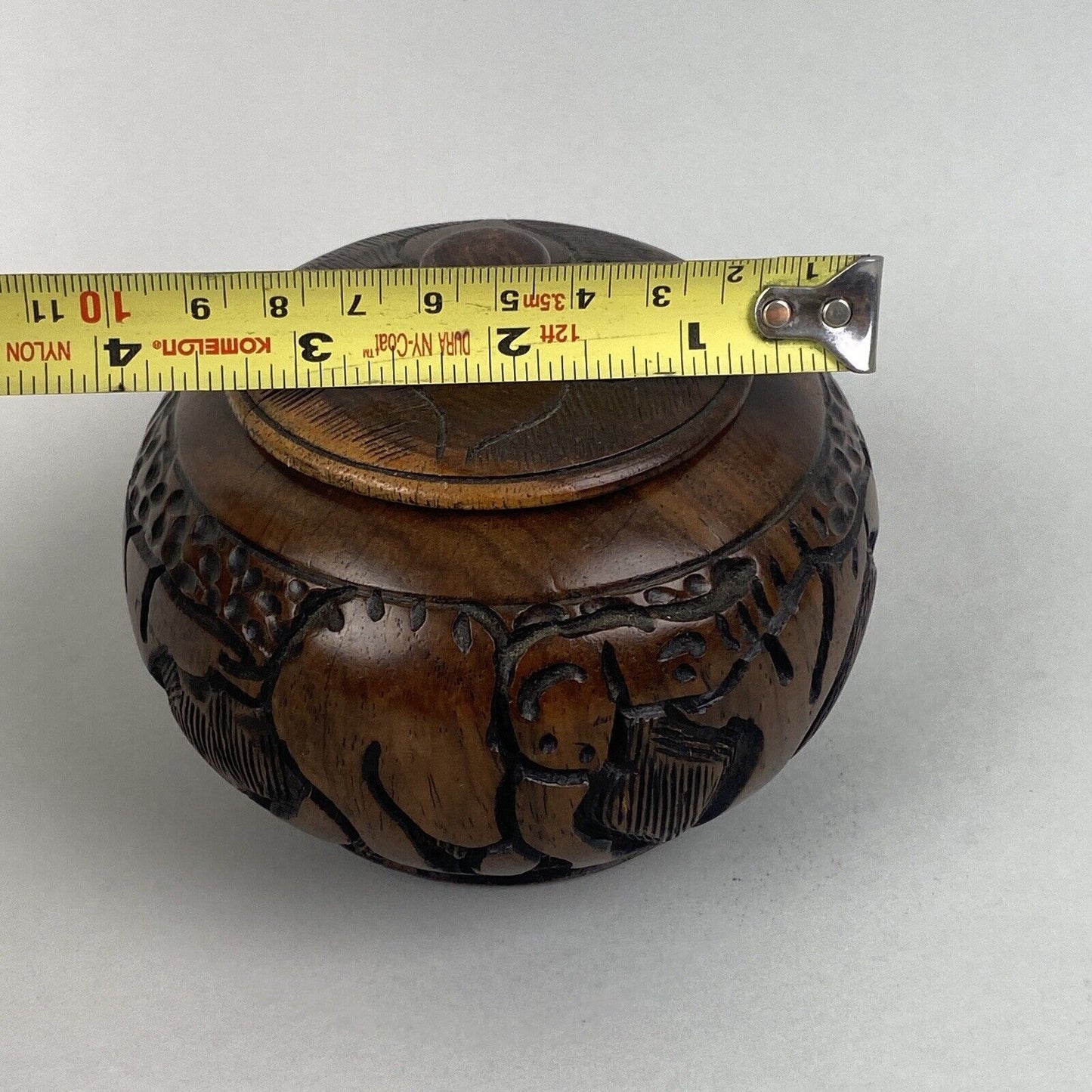 Vintage Wooden Storage/Trinket Box  or Jar With Lid