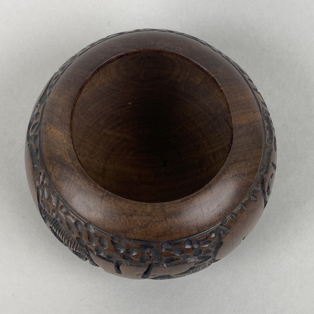 Vintage Wooden Storage/Trinket Box  or Jar With Lid