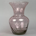 Vintage Pair of Pink Glass Vases 6.5" opening of 4.5"