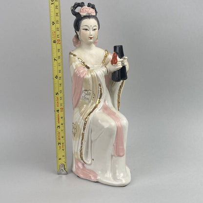 Vintage Japanese Geisha Ceramic Figurine 10" tall