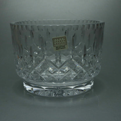 FIFTH AVENUE Crystal Cardiff 6" Straight Side Bowl Mouth-blown Hand Cut Germany