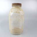 Vintage KERR “Self Sealing” MASON Clear Glass Large Jar VERY RUSTIC