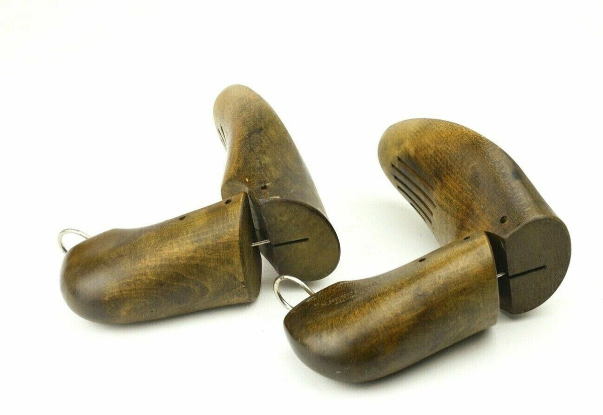 Vintage- N. Hess Cobbler Wood Shoe Stretcher/Instetr Form Pair (Funk, Steampunk)