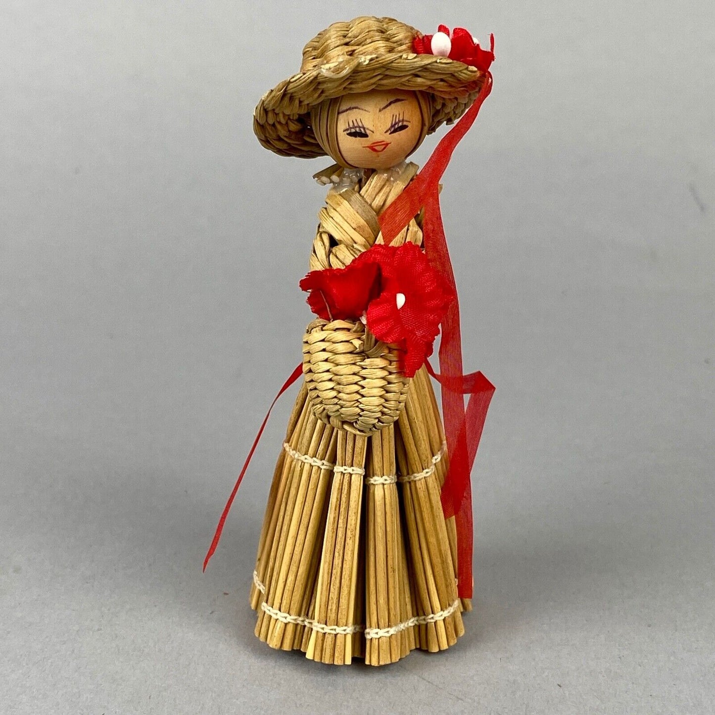 Corn Husk Doll, Girl, Woman, 4" tall