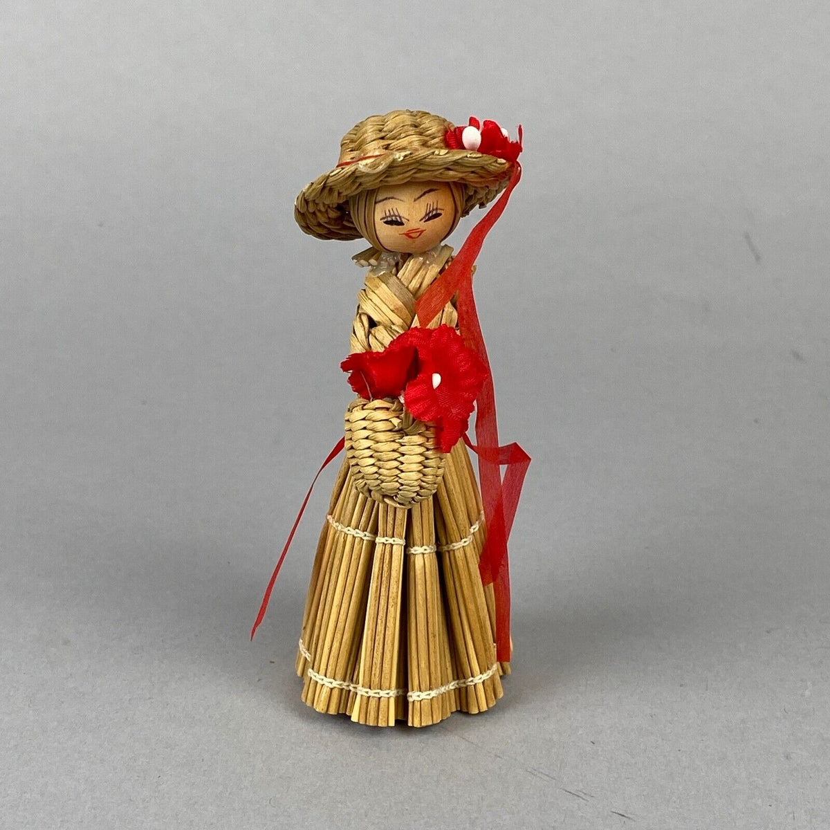 Corn Husk Doll, Girl, Woman, 4" tall