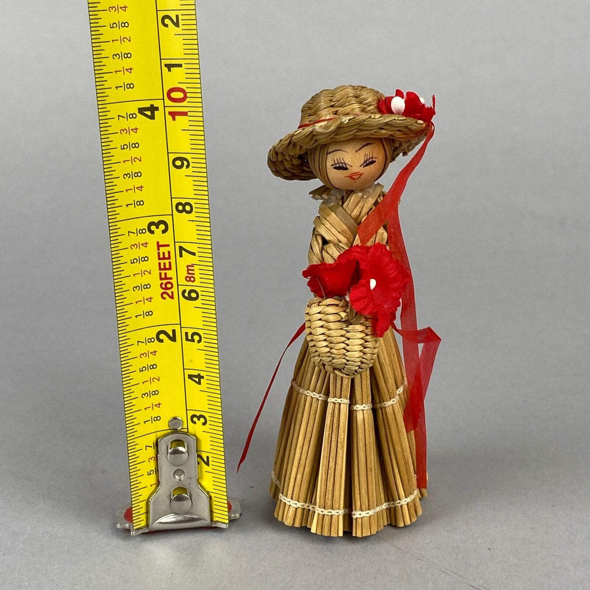 Corn Husk Doll, Girl, Woman, 4" tall