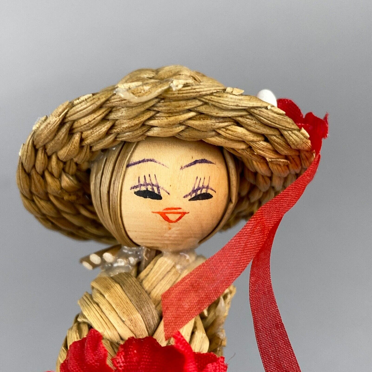 Corn Husk Doll, Girl, Woman, 4" tall