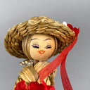 Corn Husk Doll, Girl, Woman, 4" tall