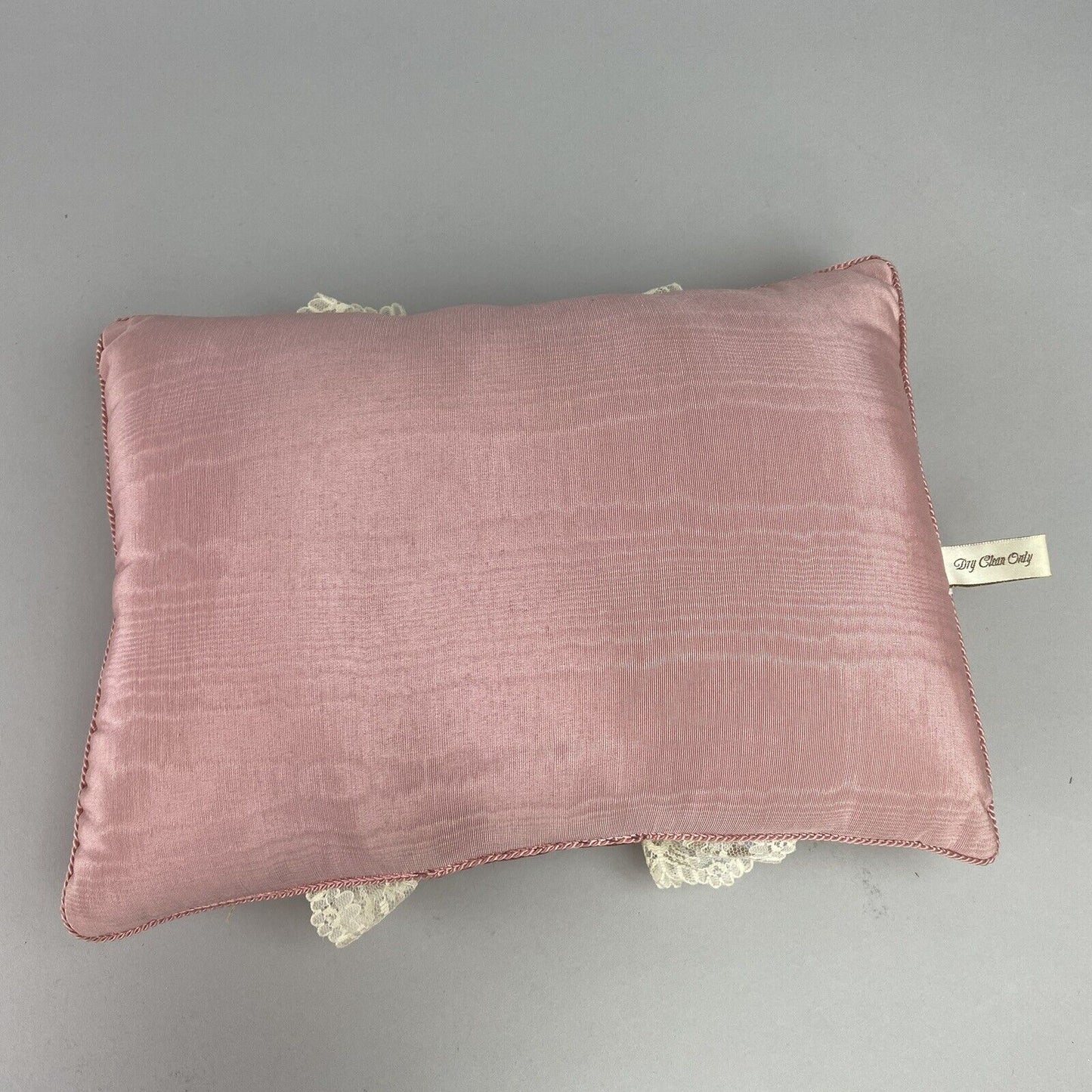 Pair of Vintage 'Georgia Vienna' Made in England Decorative Pillows w/Lace
