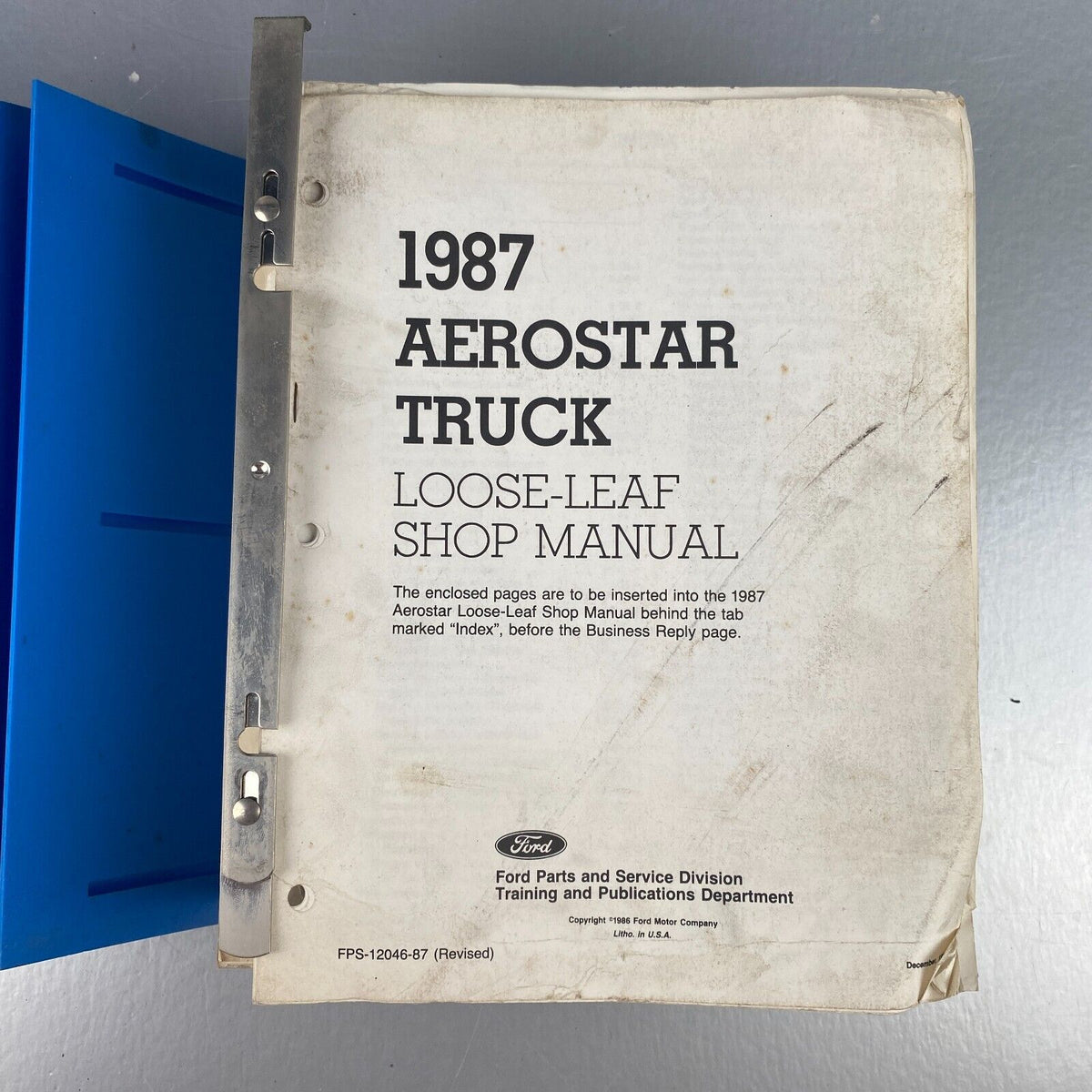 1987 Ford Aerostar Shop Manual