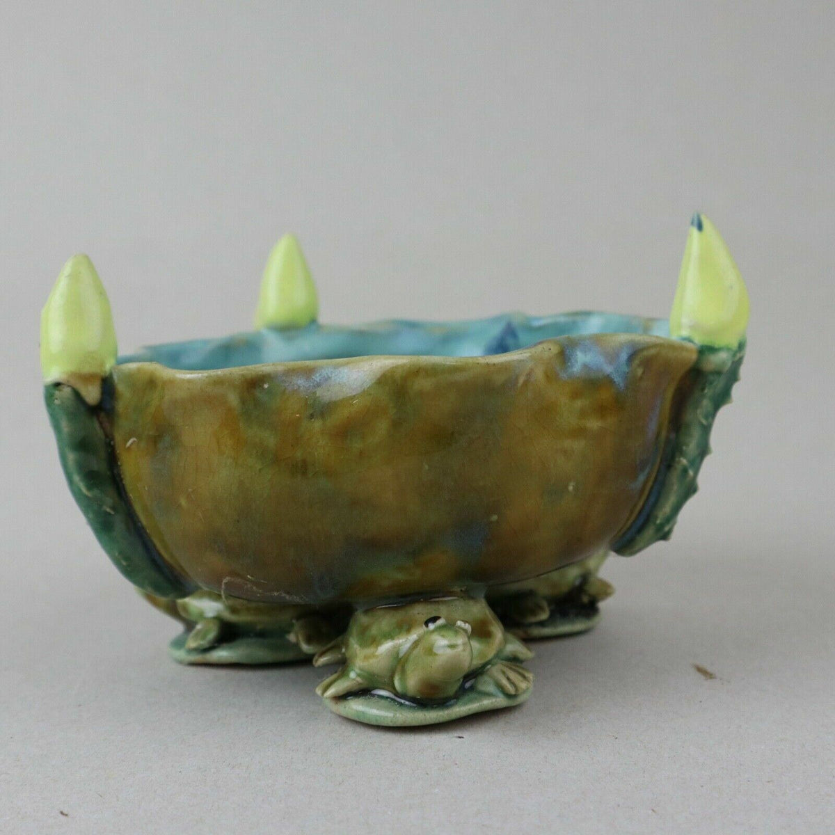 Unique Pottery Candy Dish Turtle (odd, weird) Kitch