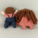 Set of 2 Traditional Matching Boy and Girl Handmade Dolls