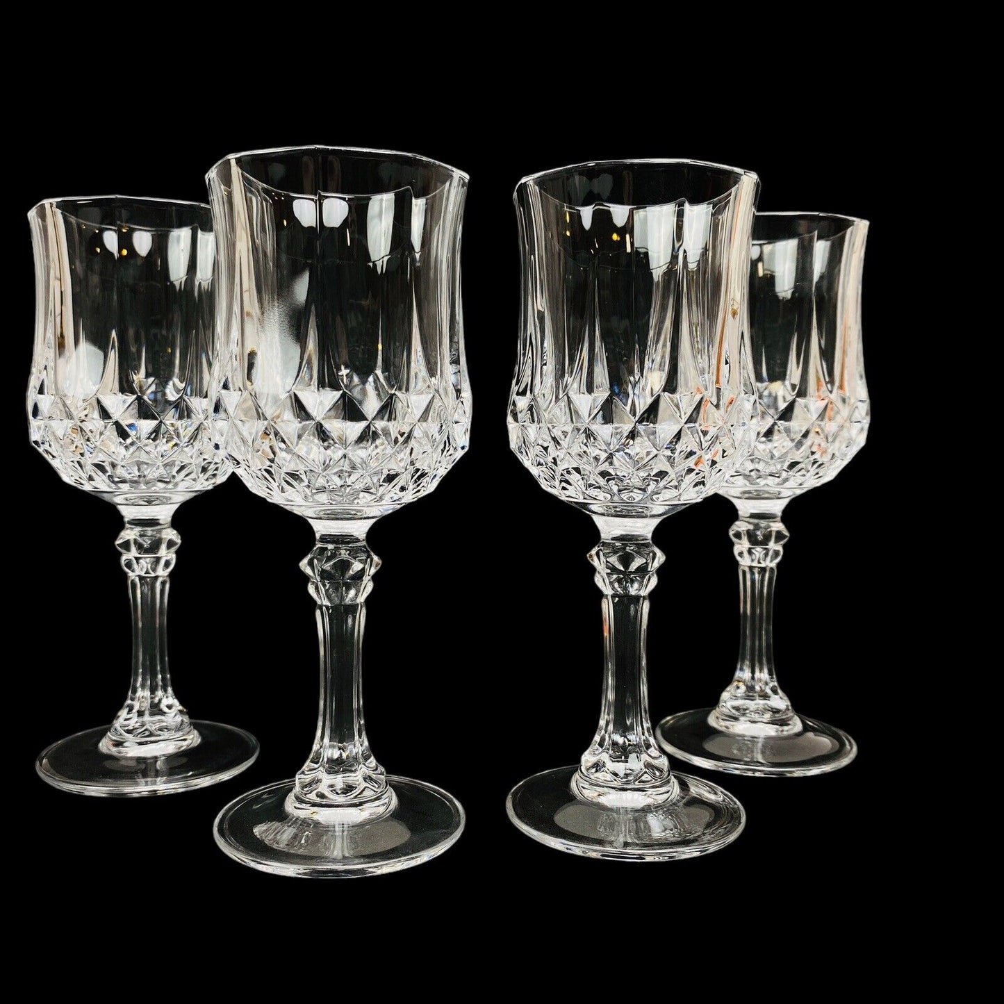 Set of 4 Cristal D'Arques-Durand Longchamp  Sherry Glass 1350770 2 1/2 oz