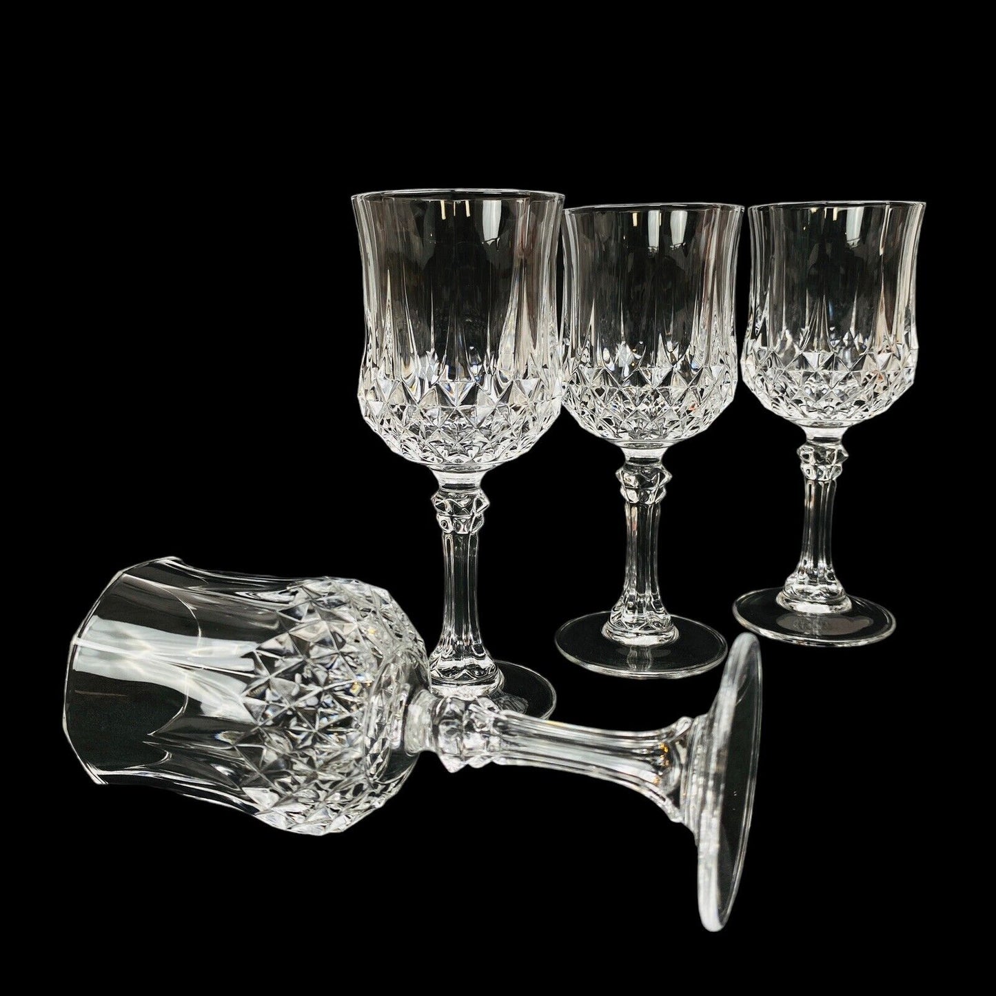 Set of 4 Cristal D'Arques-Durand Longchamp  Sherry Glass 1350770 2 1/2 oz