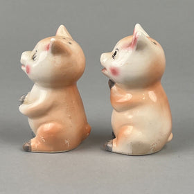 Vintage Pigs Piglets Japan Salt & Pepper Shaker 3.5"