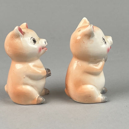 Vintage Pigs Piglets Japan Salt & Pepper Shaker 3.5"