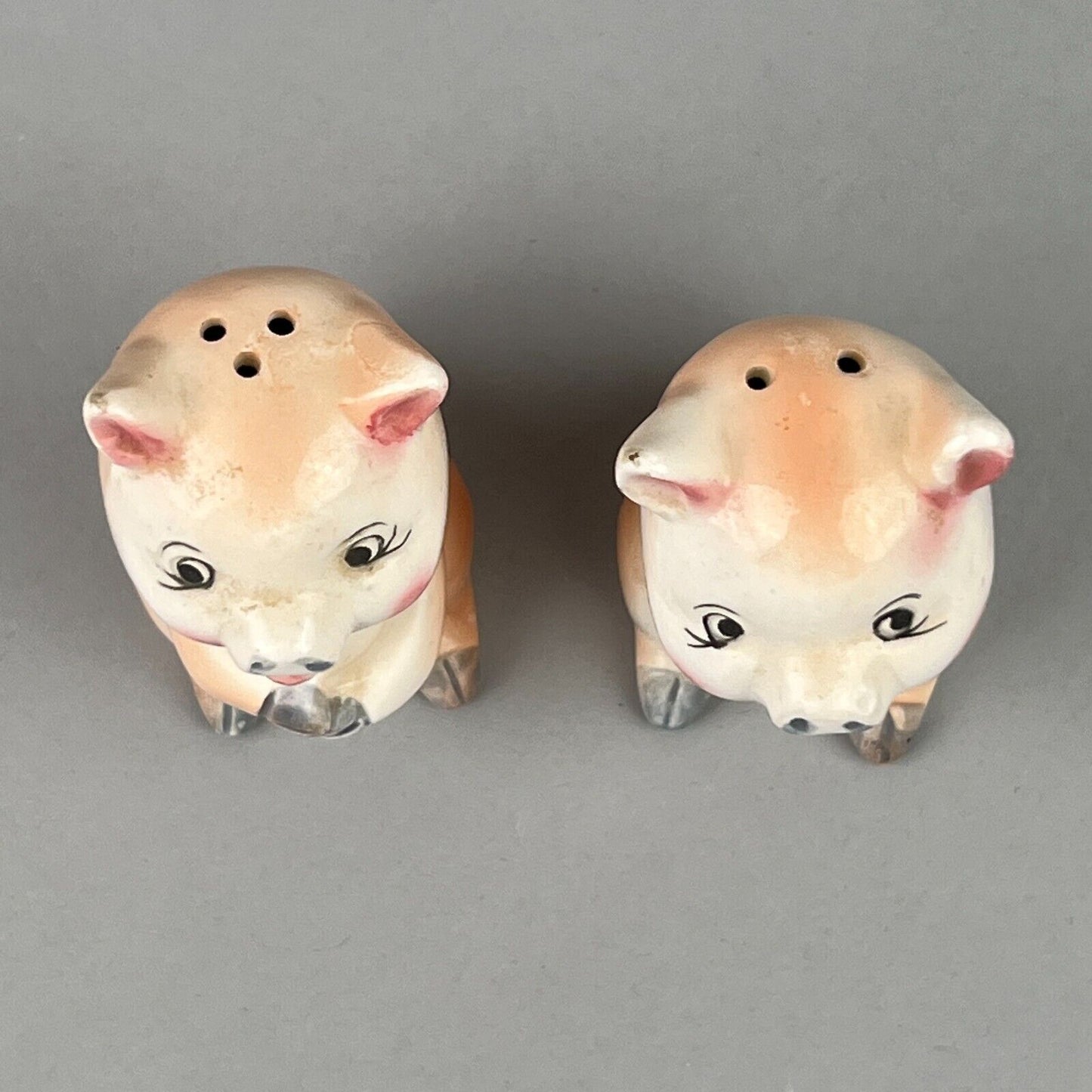 Vintage Pigs Piglets Japan Salt & Pepper Shaker 3.5"