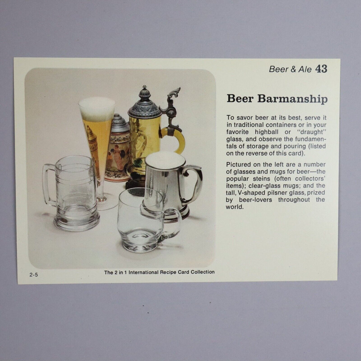 1977 Specialties of the House Mixed Drink Recipes Cards in Container