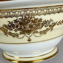 Noritake Cherita Covered Sugar Bowl Hand Painted Gold Accent Japan 7281