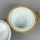 Noritake Cherita Covered Sugar Bowl Hand Painted Gold Accent Japan 7281