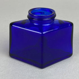 Parker Cobalt Blue Glass Inkwell (no lid) USA - Replacement