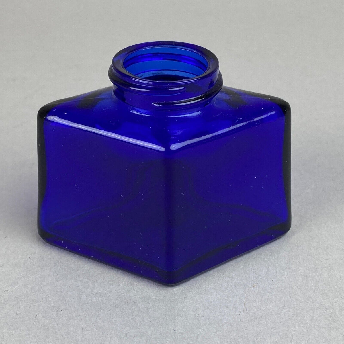 Parker Cobalt Blue Glass Inkwell (no lid) USA - Replacement