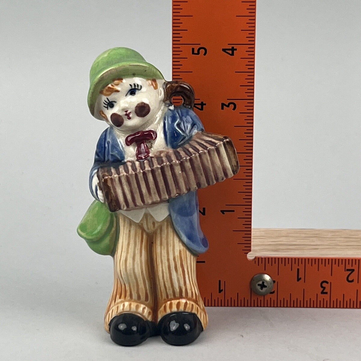 Vintage Occupied Japan Hand Painted Porcelain Pierrot Clown  Figurine 5"