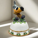 Vintage World Bazars Bird Music Box (Rotates) 6" Tall