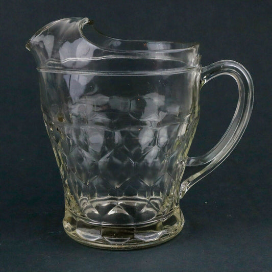 Vintage Anchor Hocking Pitcher with Ice Lip, Lemonade / Tea