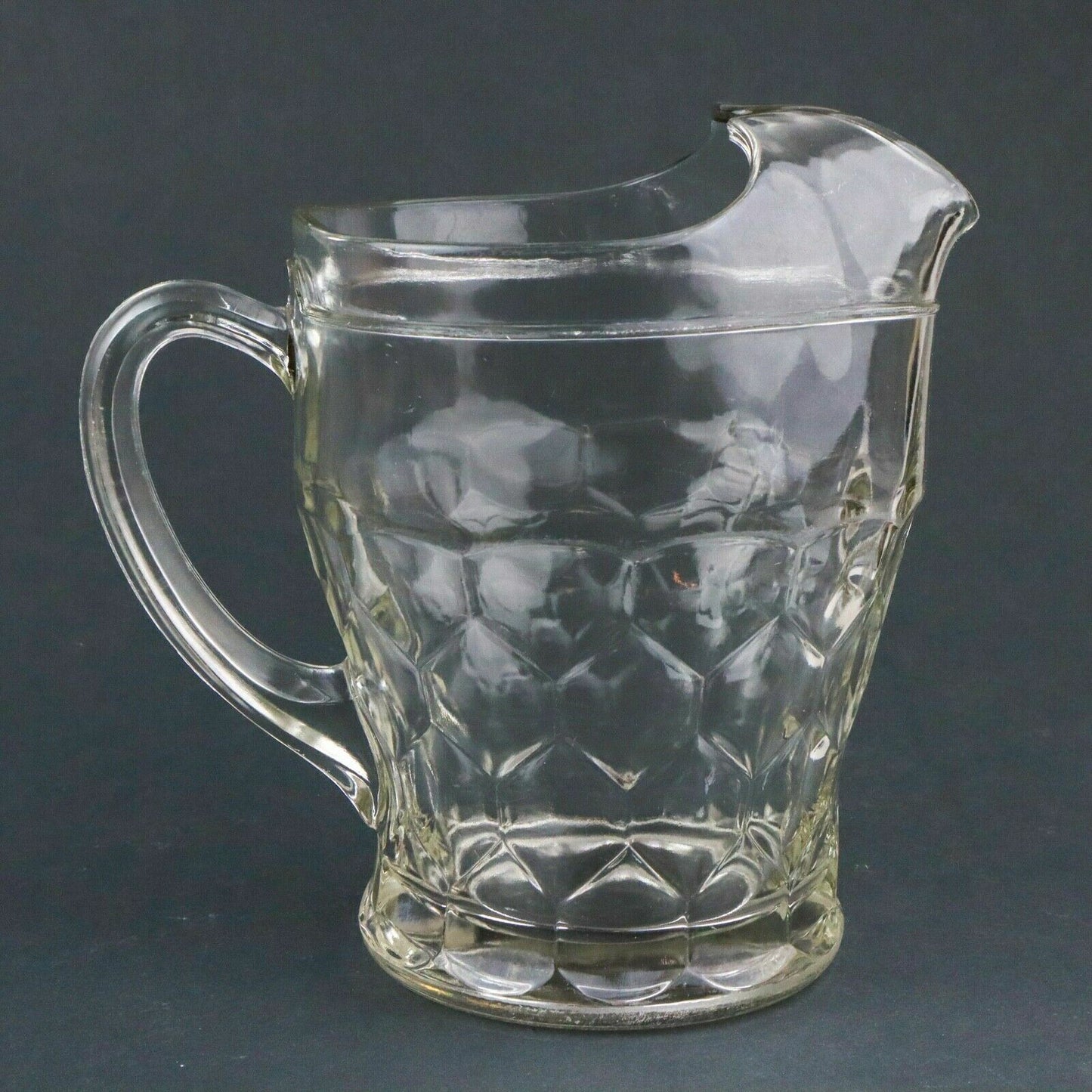 Vintage Anchor Hocking Pitcher with Ice Lip, Lemonade / Tea