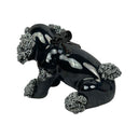 Poodle Vintage Spaghetti Black Poodle Figurine (Japan)