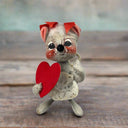 1971 Annalee Doll Mouse with Heart (Love, Gift) 6"