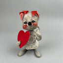 1971 Annalee Doll Mouse with Heart (Love, Gift) 6"