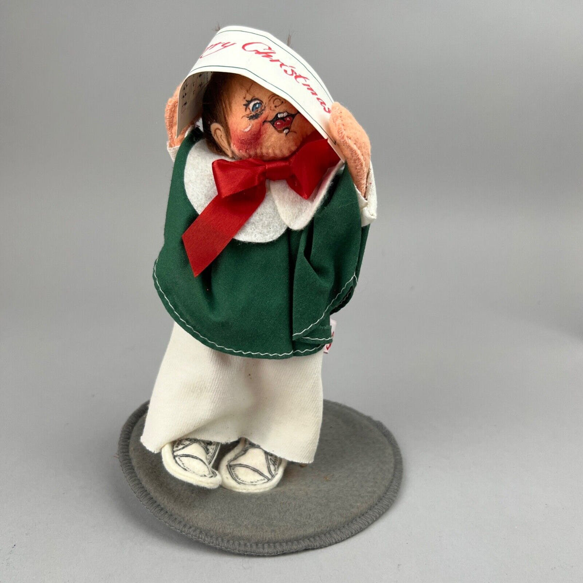 Annalee Doll Kid Caroler One, Christmas, 8" tall