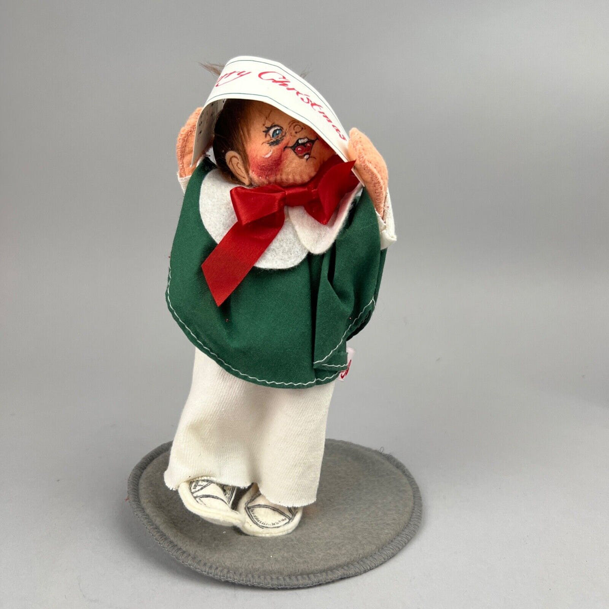 Annalee Doll Kid Caroler One, Christmas, 8" tall