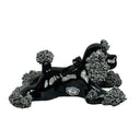 Poodle Vintage Spaghetti Black Poodle Figurine 2.5" Tall x 4.5" (Japan)