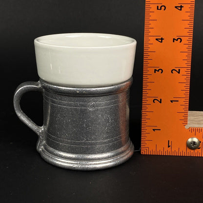 Medieval Times Mugs  with Ceramic Inserts 8-Piece Pewter Set by Carson