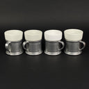 Medieval Times Mugs  with Ceramic Inserts 8-Piece Pewter Set by Carson