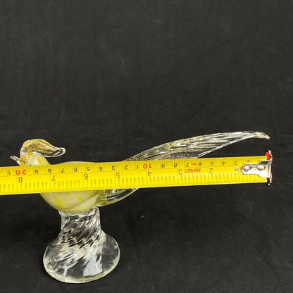 Handmade Glass Pheasant Bird 5" Tall