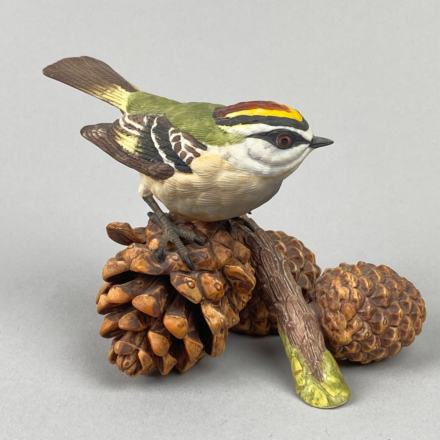 Lenox Golden Crowned Kinglet Bird Fine Porcelain Bird Sculpture with COA 1991